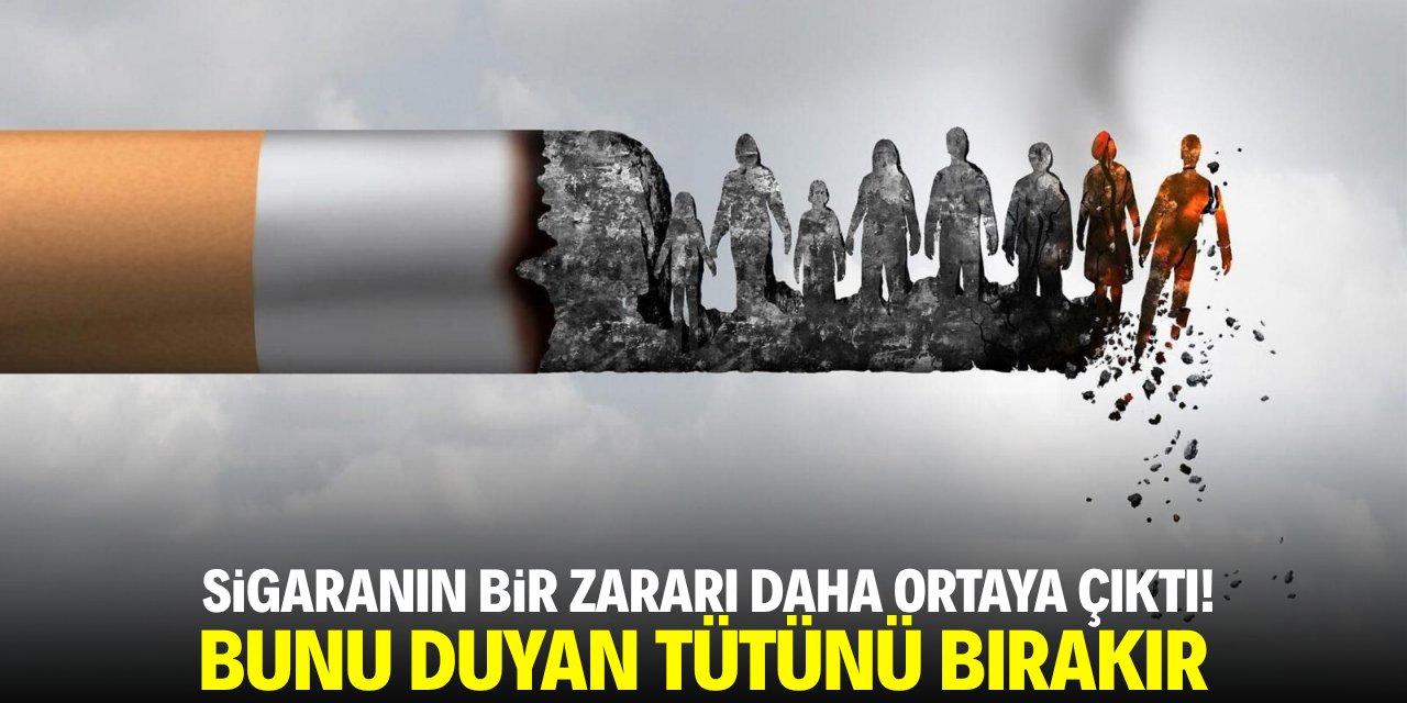 Sigaranın bir zararı daha ortaya çıktı! Bunu duyan tütünü bırakır