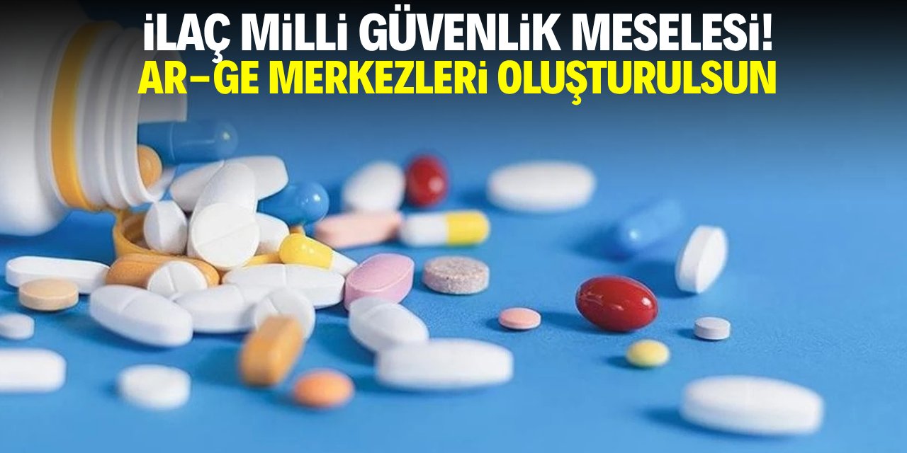'İlaç milli güvenlik meselesi, AR-GE merkezleri oluşturulsun'