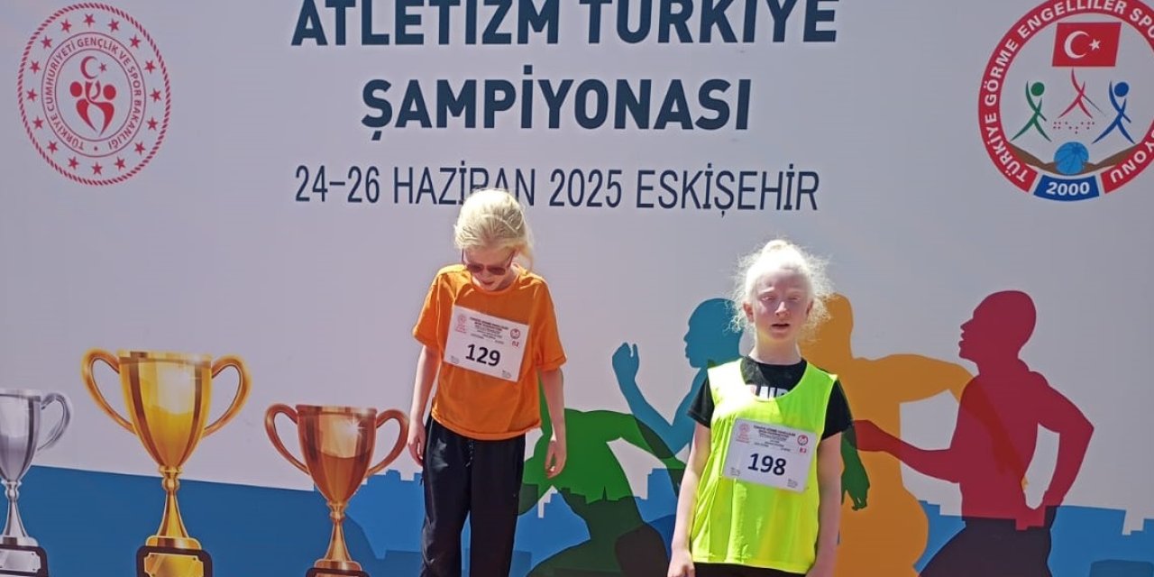 Görme engelliler Eskişehir’den madalyalarla döndü