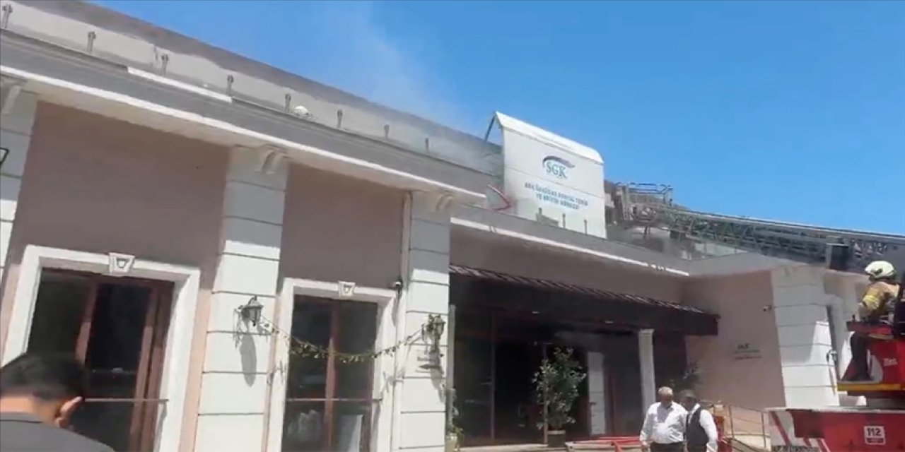 Sosyal tesiste çıkan yangın söndürüldü