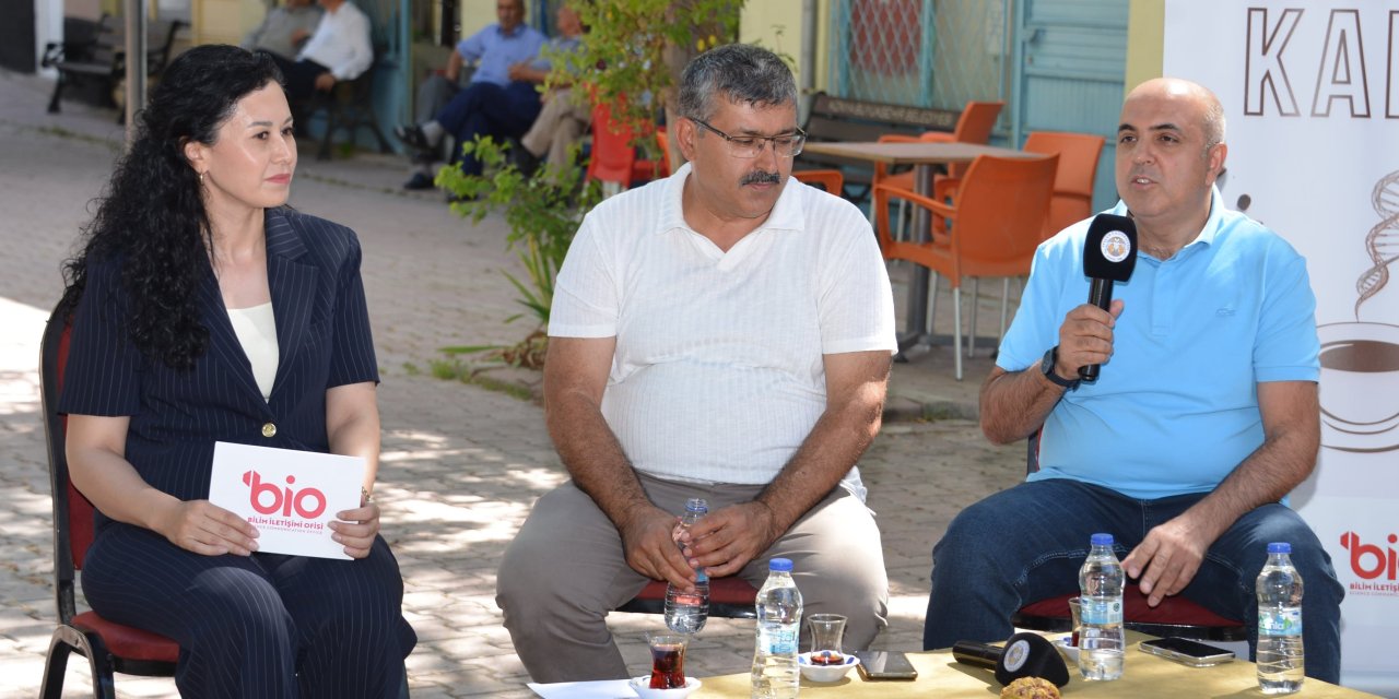 İçeri Çumra'da çiftçilerle bilim sohbeti
