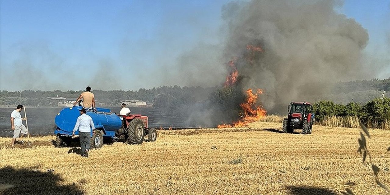 Hasatta yangına karşı su tankeri bulundurma şartı getirildi