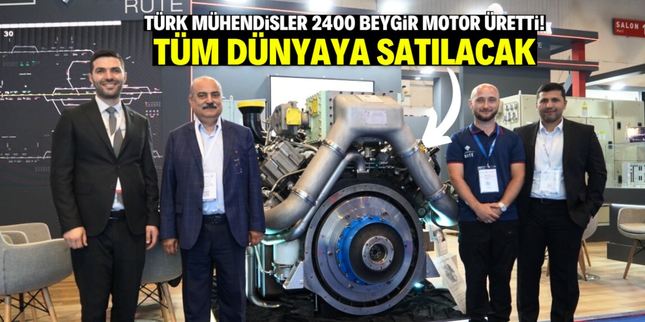Türk mühendisler 2400 beygir yerli motor yaptı! Seri üretim başlıyor