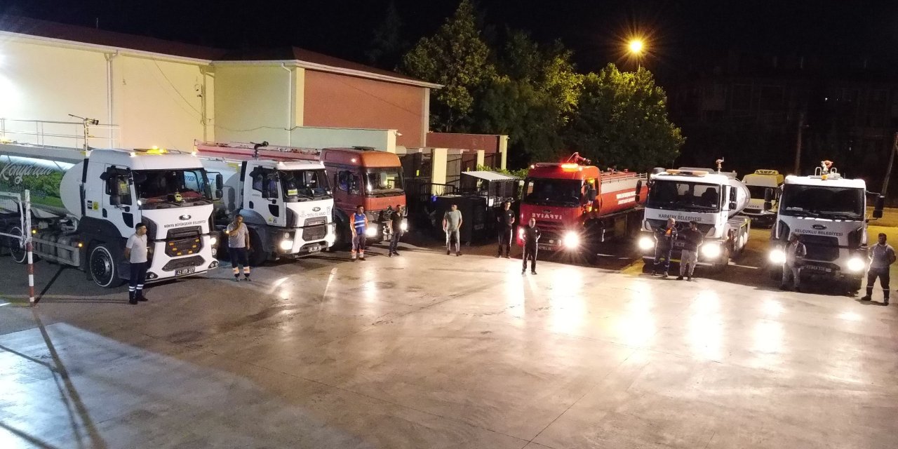 Konya itfaiyesinden Antakya'ya destek