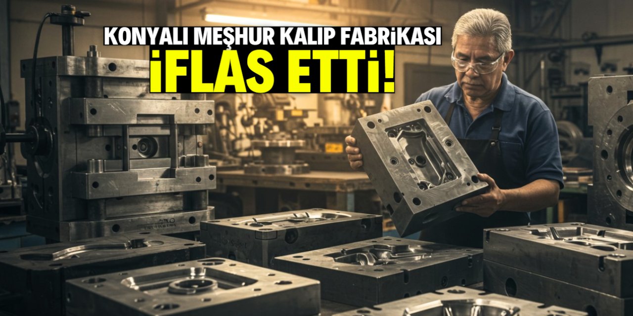 Konya'da meşhur kalıp fabrikası iflas etti! Alacaklılara uyarı yapıldı