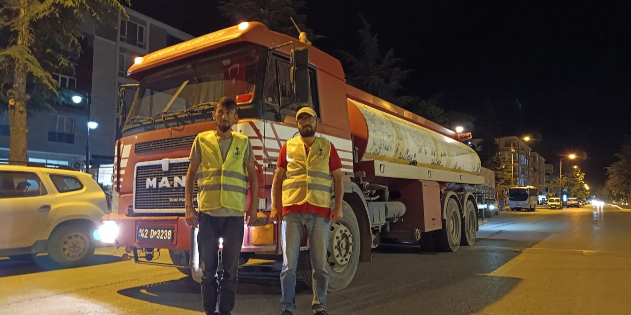 Akşehir'den Hatay’a yangına karşı destek