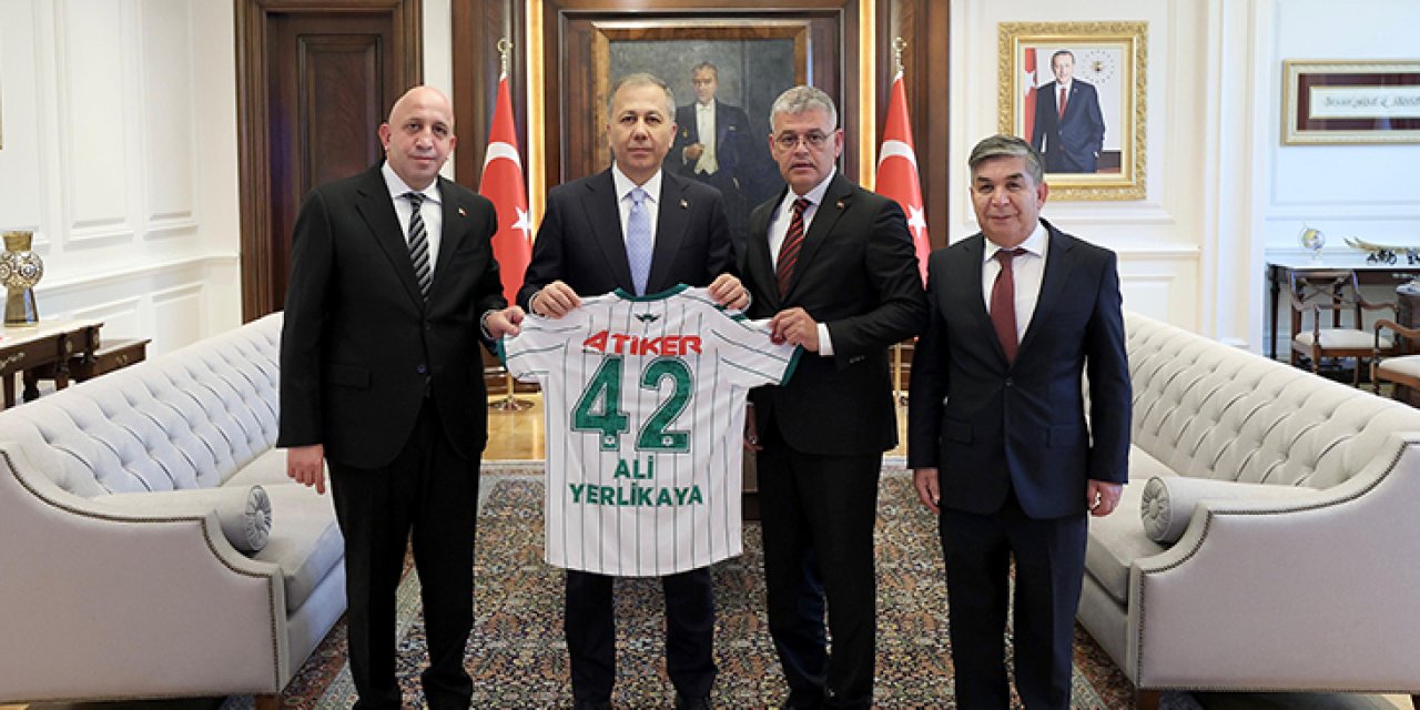 Konyaspor yönetimi İçişleri Bakanı Ali Yerlikaya'yı ziyaret etti