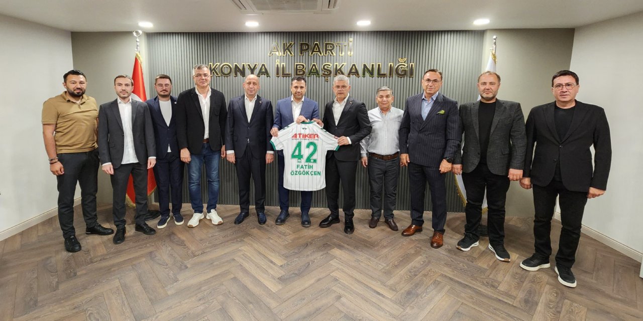 Konyaspor yönetimi AK Parti İl  Başkanı Özgökçen’i ziyaret etti