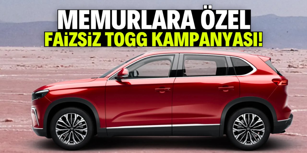 Memurlara özel faizsiz TOGG kampanyası! Aylık taksit maaşın yarısı bile değil