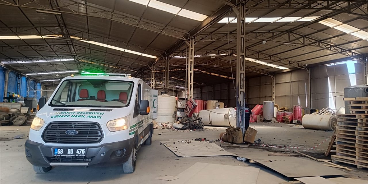 Aksaray'da fabrikada meydana gelen patlamada 1 kişi öldü, 3 kişi yaralandı