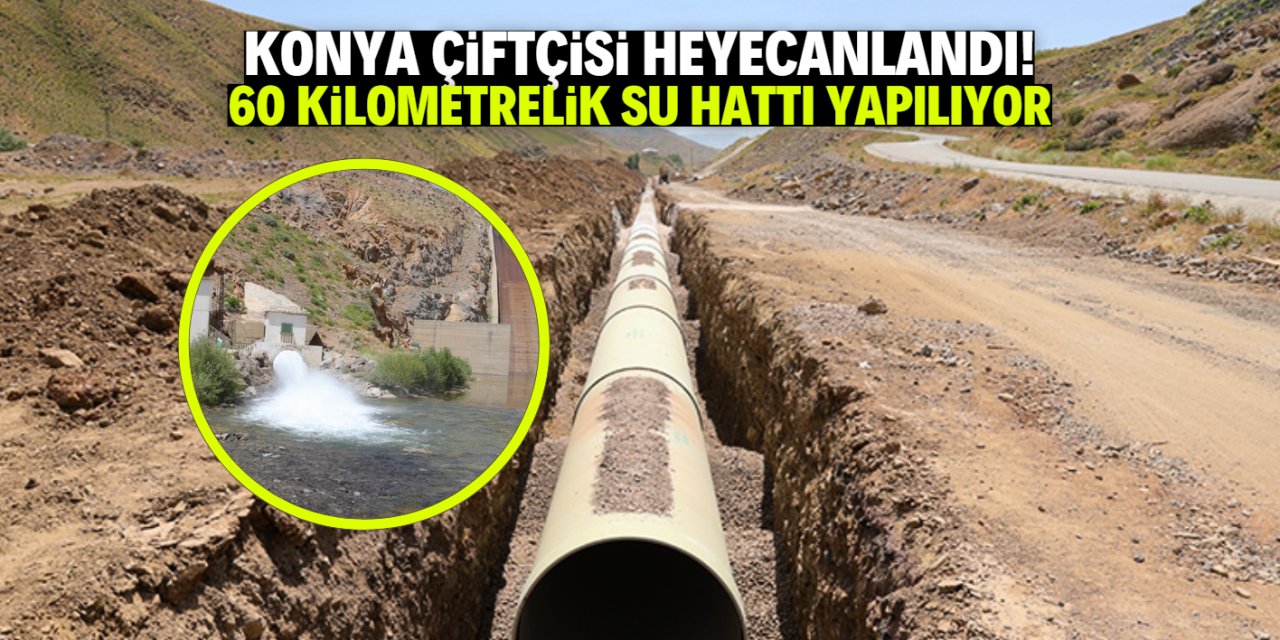 Konya çiftçisi baktı, Hakkari çiftçisi suyu kaptı!