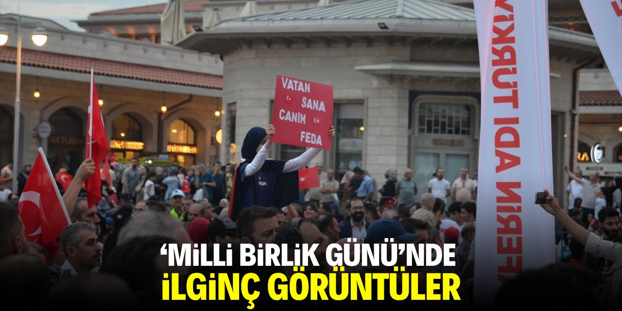 Milli Birlik Günü'nde ilginç görüntüler