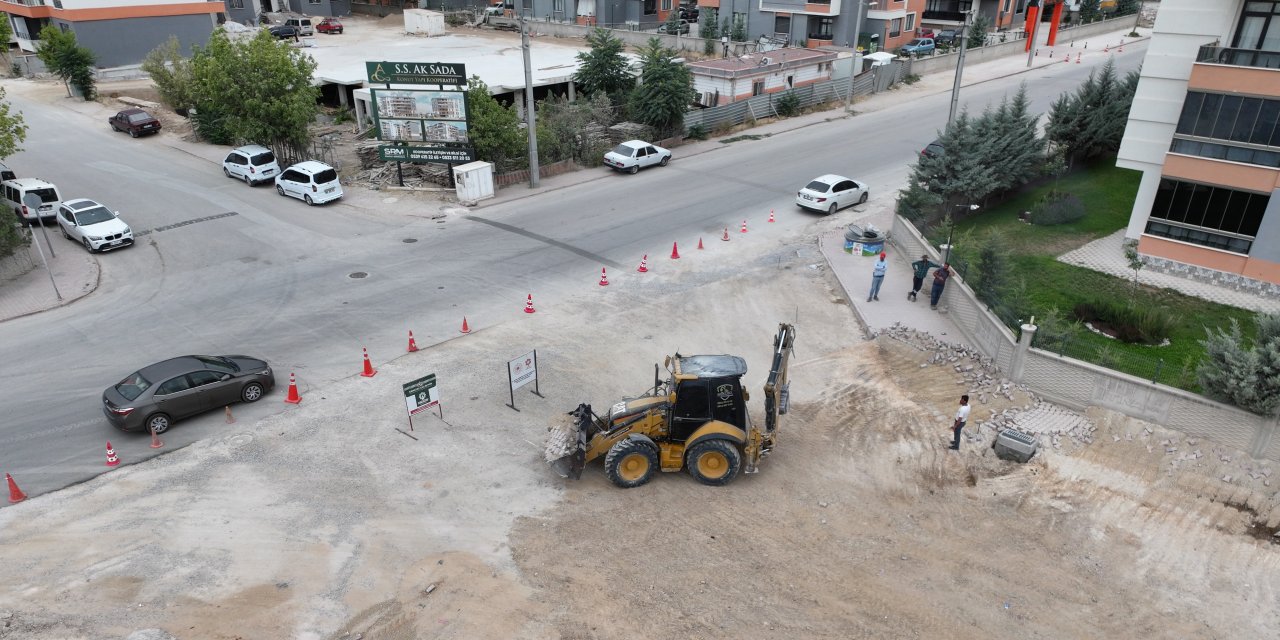 Karatay'da iki cadde birbirine bağlanıyor