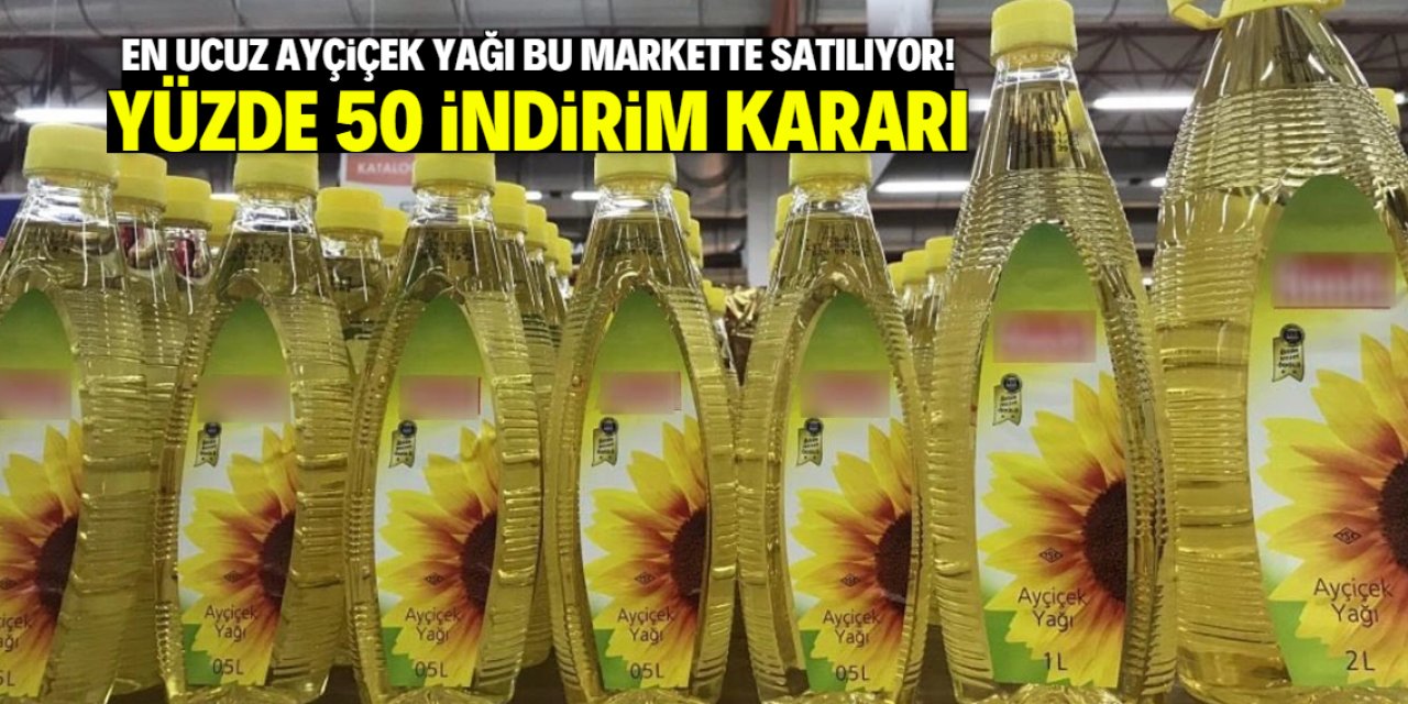 En ucuz ayçiçek yağı bu markette satılacak! Yüzde 50 indirim kararı