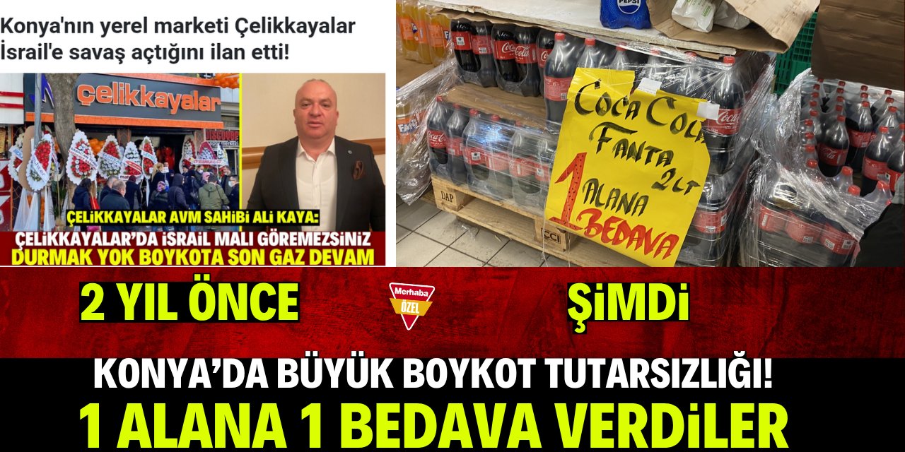 Konya'da iki yıl önce boykotu savunan markette skandal! Koli koli boykot ürünü satıyor