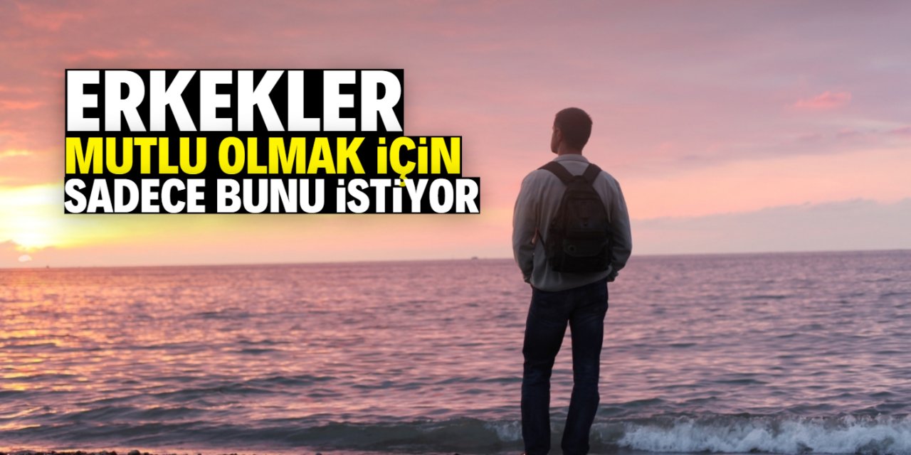 Erkekler mutlu olmak için sadece bunu istiyor