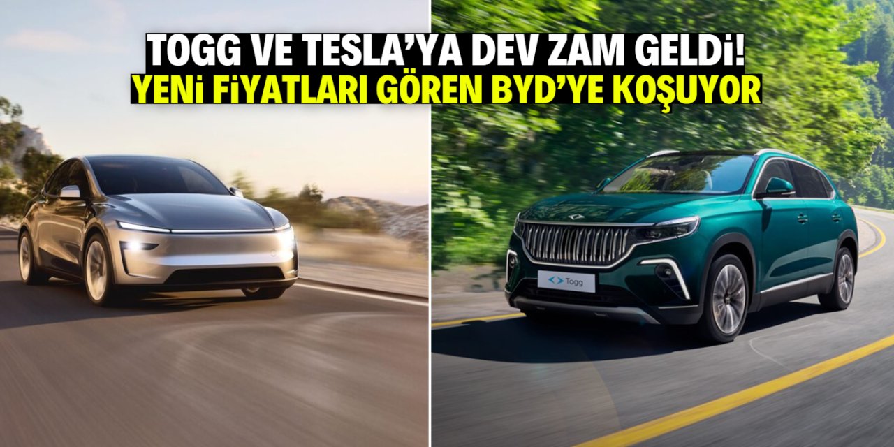 TOGG ve Tesla'ya dev zam geldi! Yeni fiyatı duyan BYD bayilerine koşuyor