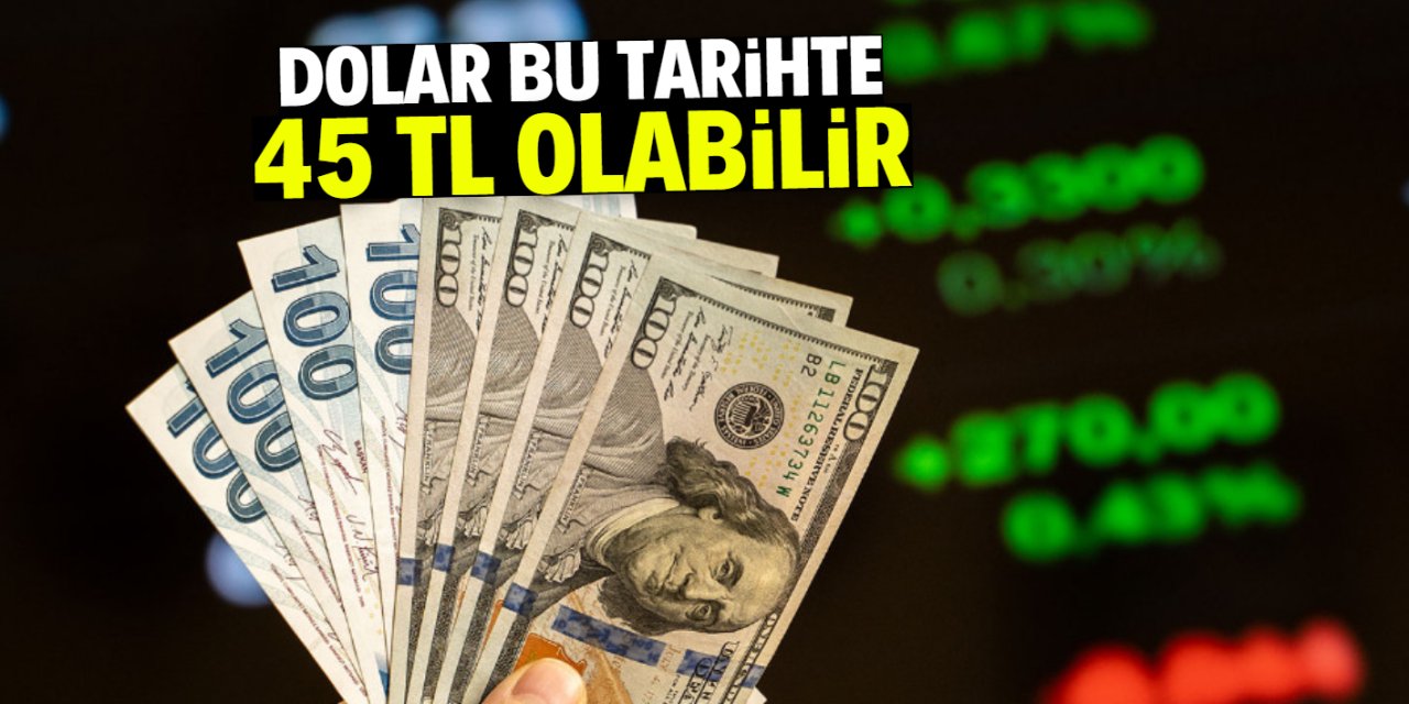 Dolar için 45 TL tahmini geldi! Güvenilir kuruluş tarih verdi