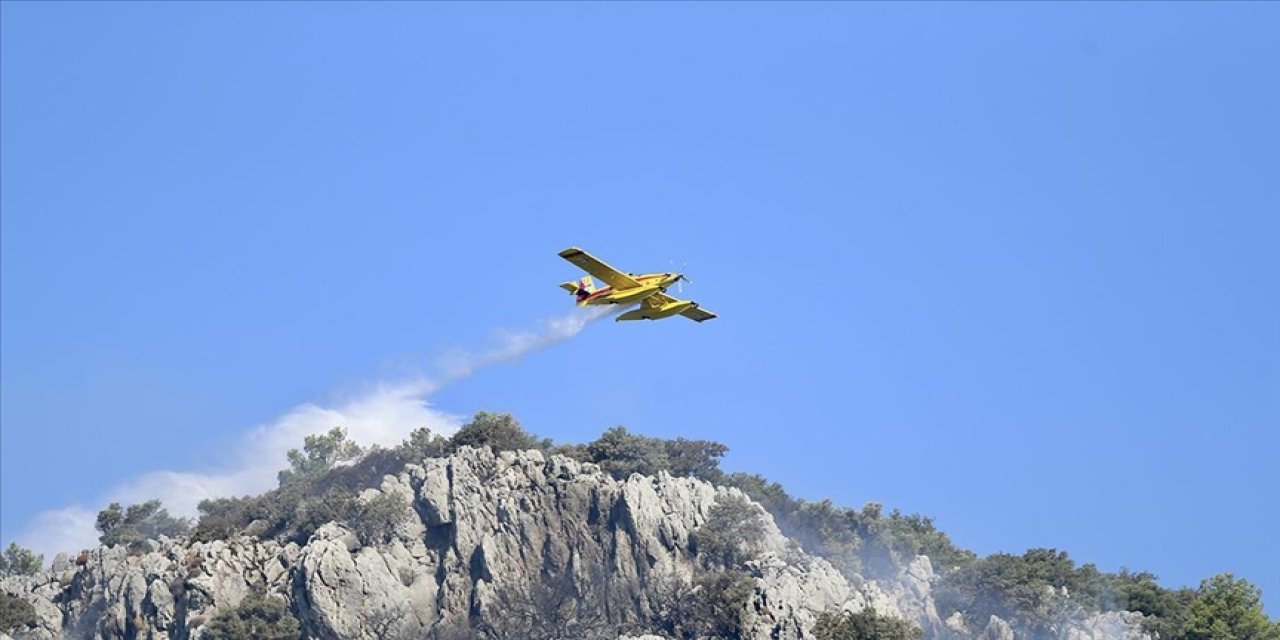 Orman yangınlarına havadan ve karadan müdahale ediliyor