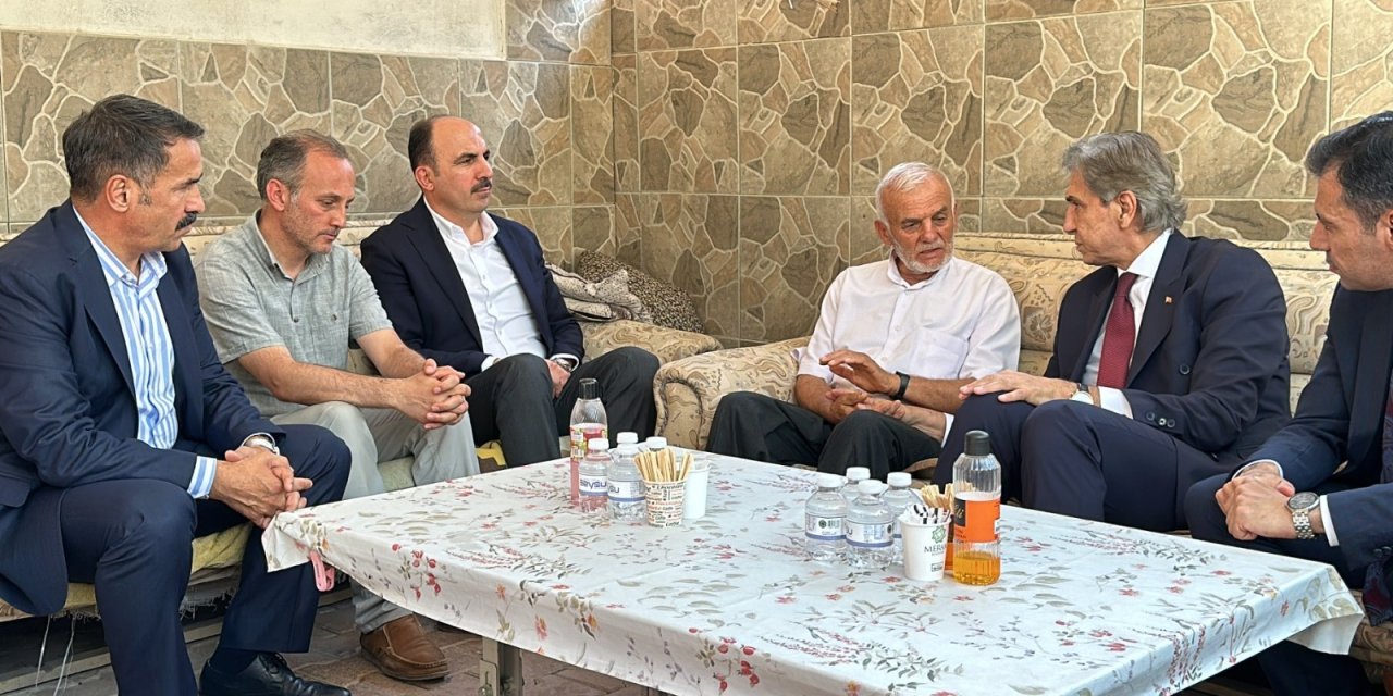 Konyalı yangın şehidi Can'ın ailesine ziyaret