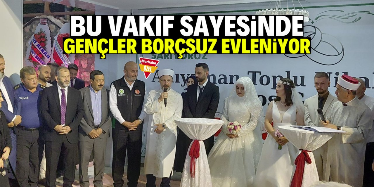 Bu vakıf sayesinde gençler borçsuz evleniyor