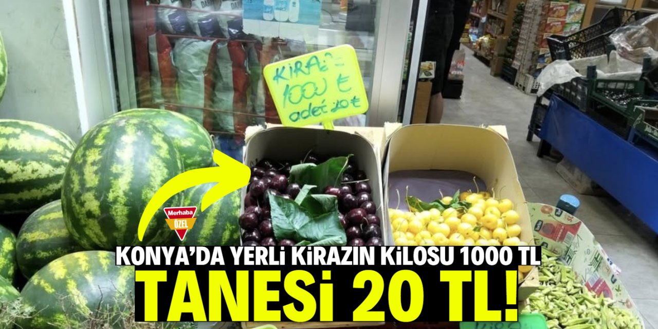 Konya'da yerli kirazın tanesi 20 liradan satılıyor!