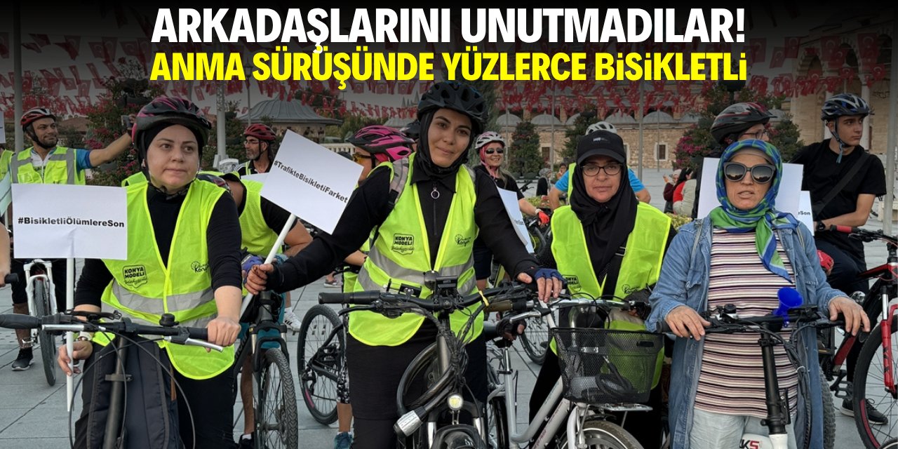 Arkadaşlarını unutmadılar! Anma sürüşünde yüzlerce bisikletli