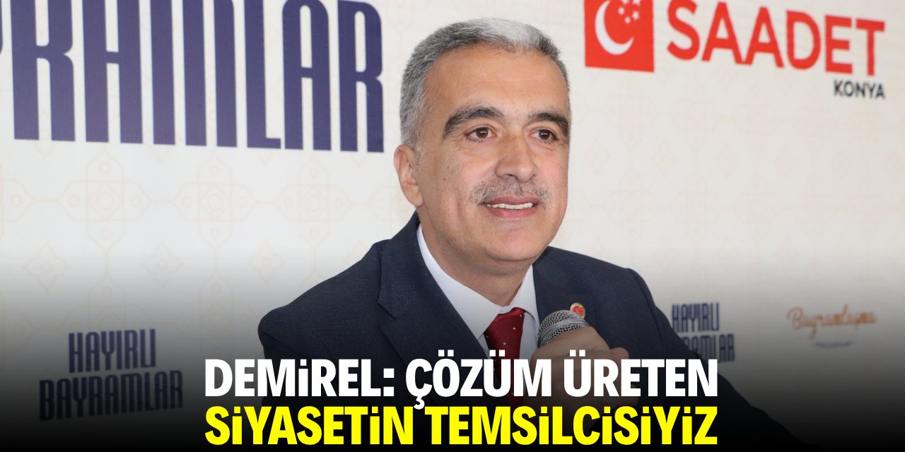 Demirel: Çözüm üreten siyasi anlayışın temsilcisiyiz