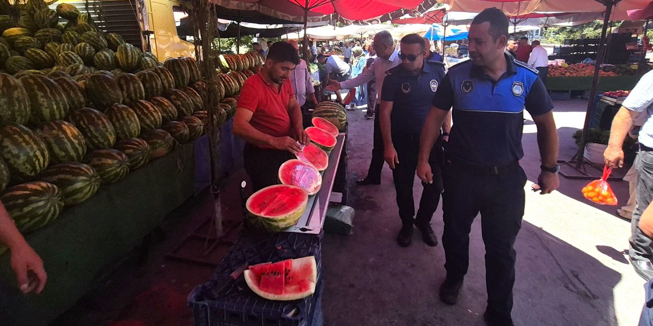 Ereğli'de pazar yerlerine denetim