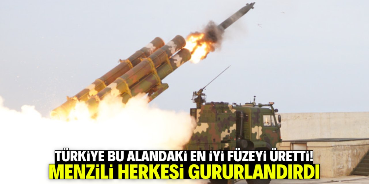 Türkiye bu alanda en iyi füzeyi üretti! Menzili gururlandırdı