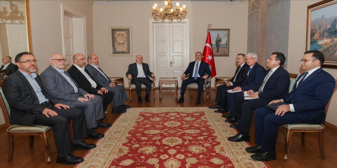 Dışişleri Bakanı Fidan, Hamas heyetiyle görüştü