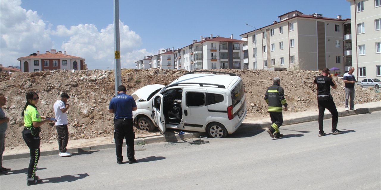 Beyşehir'deki trafik kazasında 2 kişi yaralandı