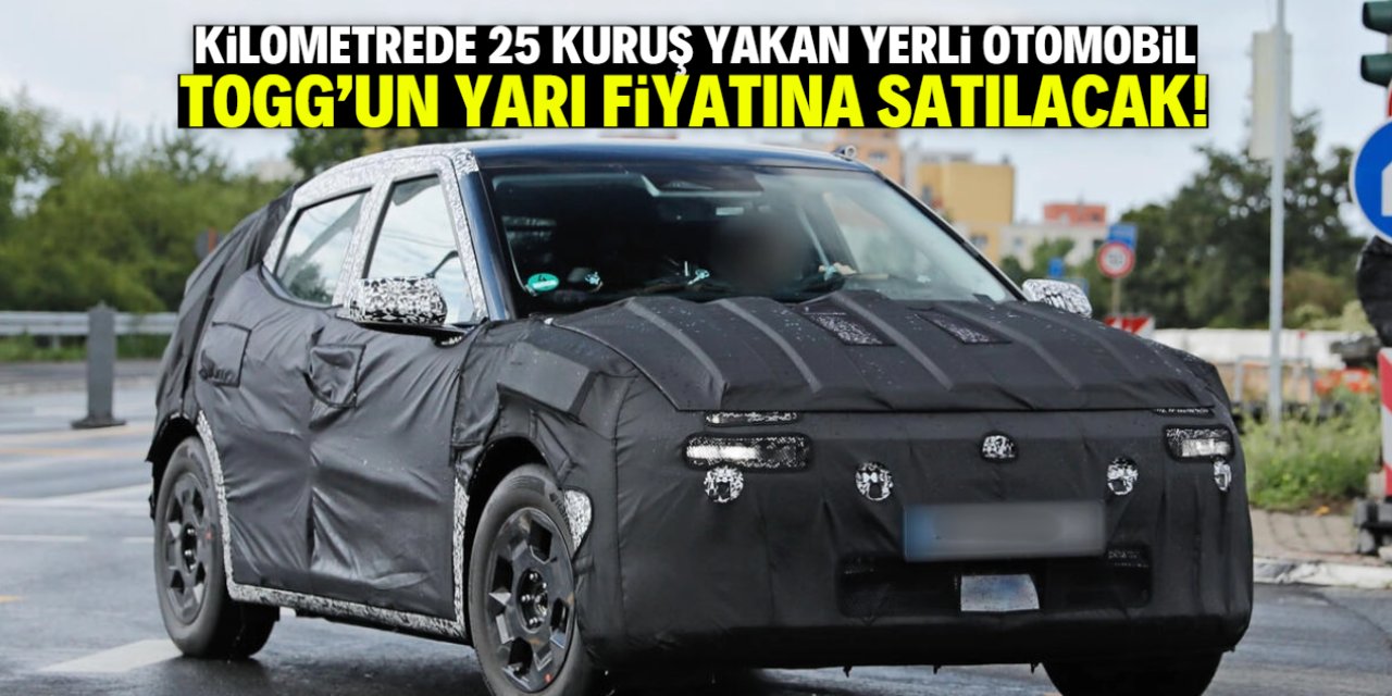 Kilometrede 25 kuruş yakan yerli otomobil üretildi! TOGG'un yarı fiyatına satılacak