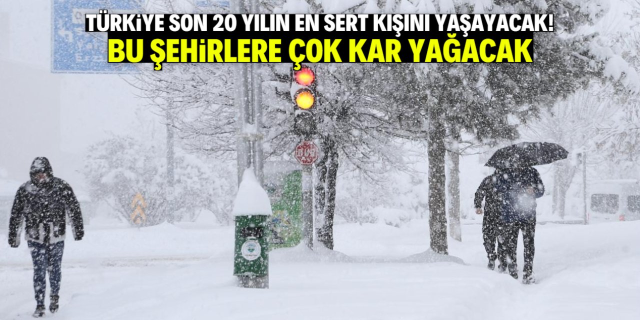 Türkiye'ye son 20 yılın en sert kışı geliyor! Bu şehirlere çok kar yağacak
