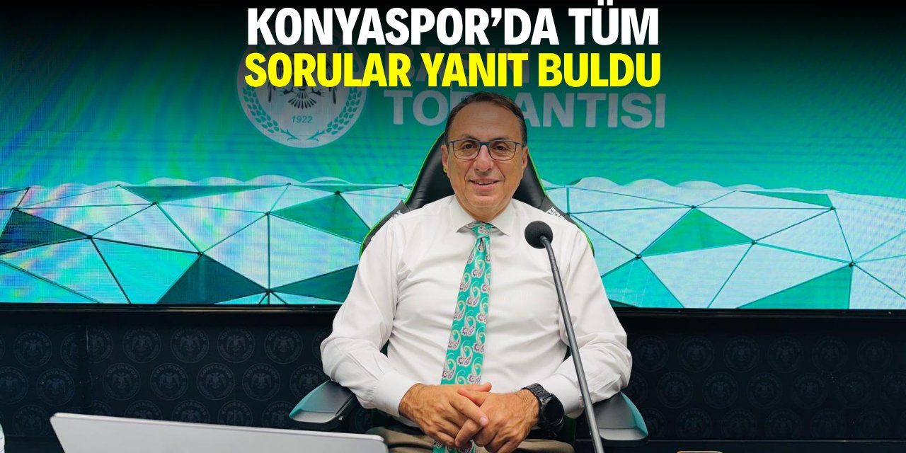 Konyaspor’da tüm sorular yanıt buldu