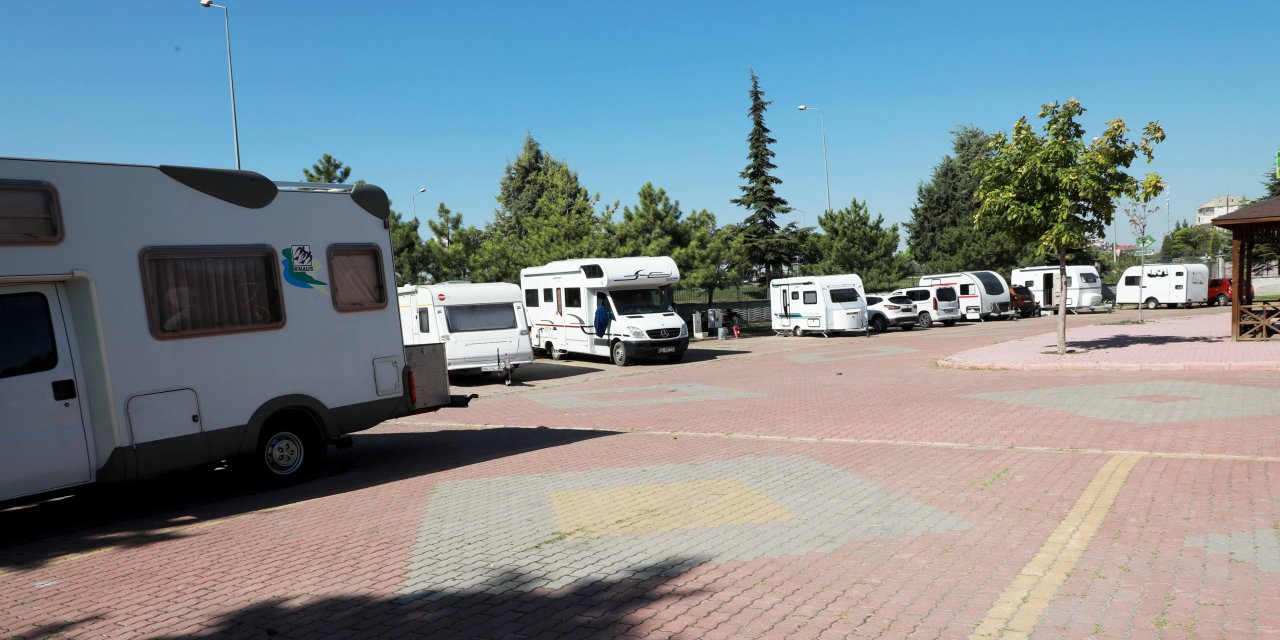 Karatay Karavan Parkı'na yoğun ilgi