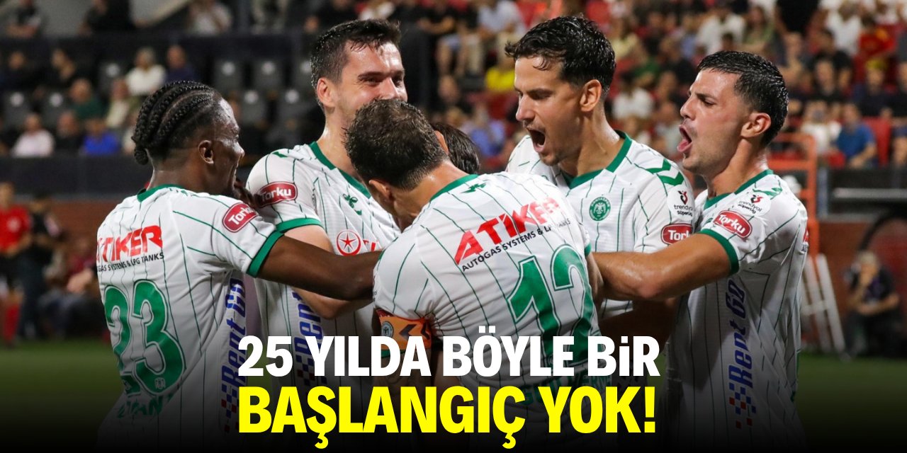 Konyaspor tarihinde böyle bir başlangıç yok