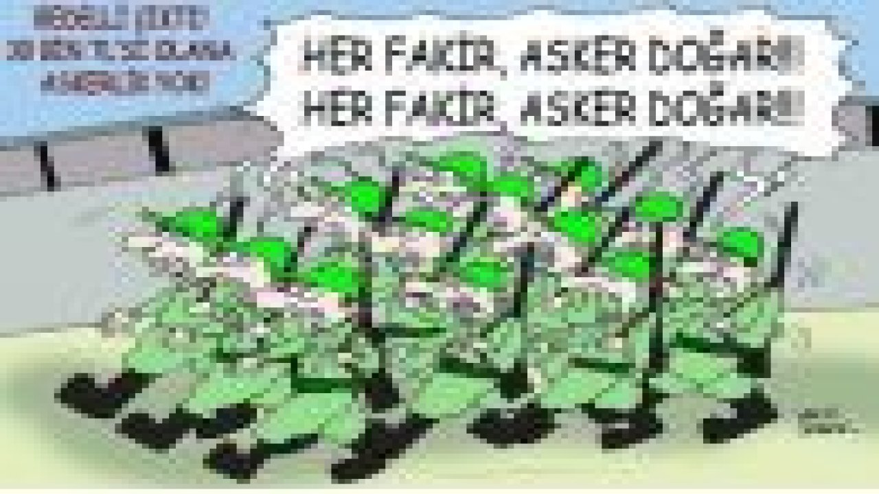 Bedelli askerlik karikatürlere yansıdı