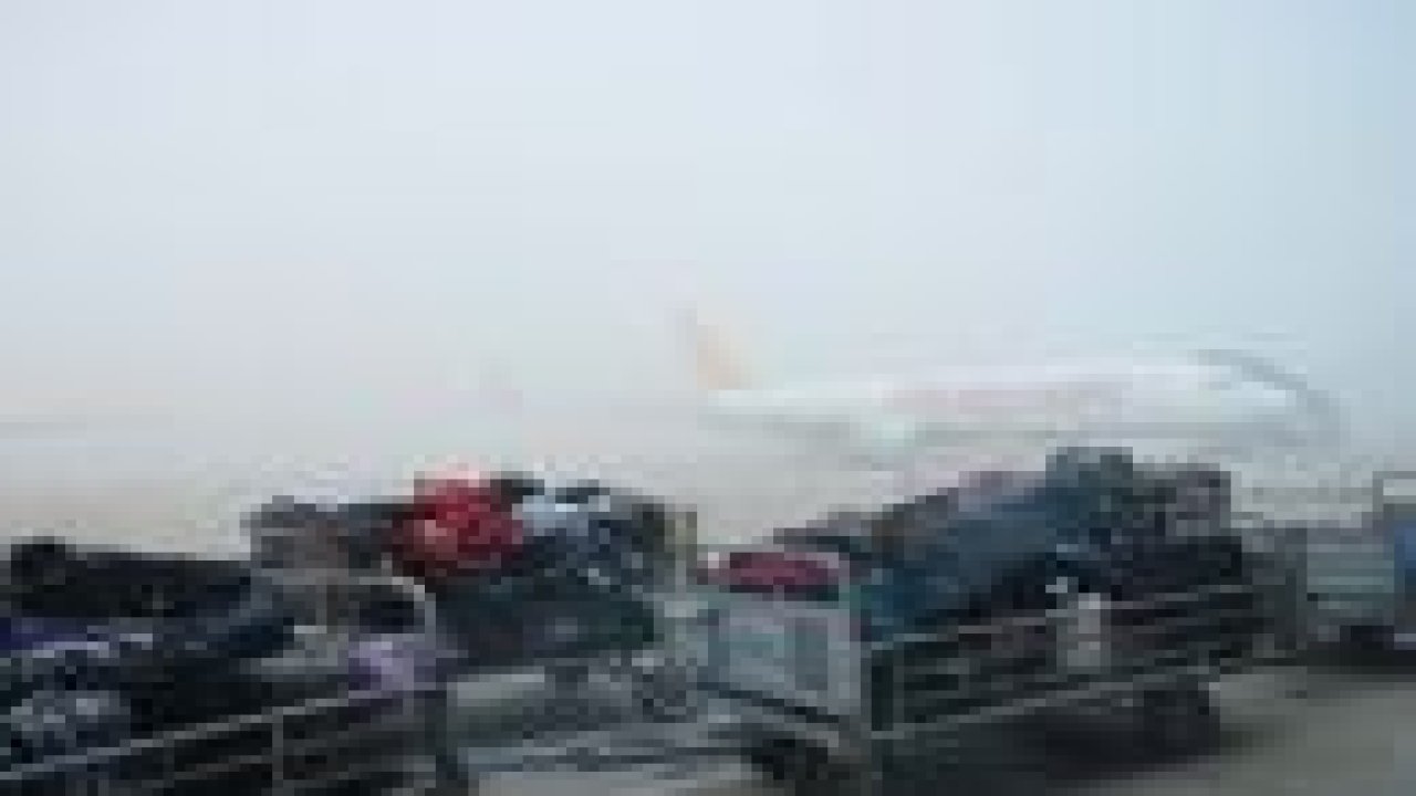 Hava ulaşımına sis engeli