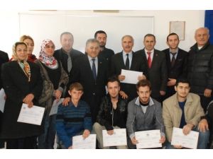 Kültür Mantarı Yetiştiriciliğini Öğrenenlere Sertifika