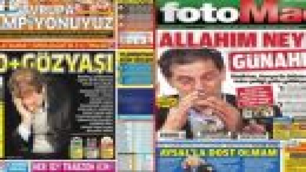 Manşetlerde 'gözyaşı' var