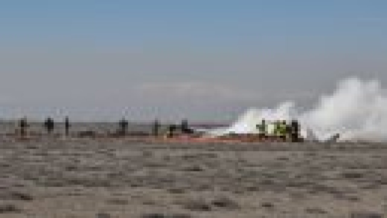 Konya'da askeri uçak düştü!