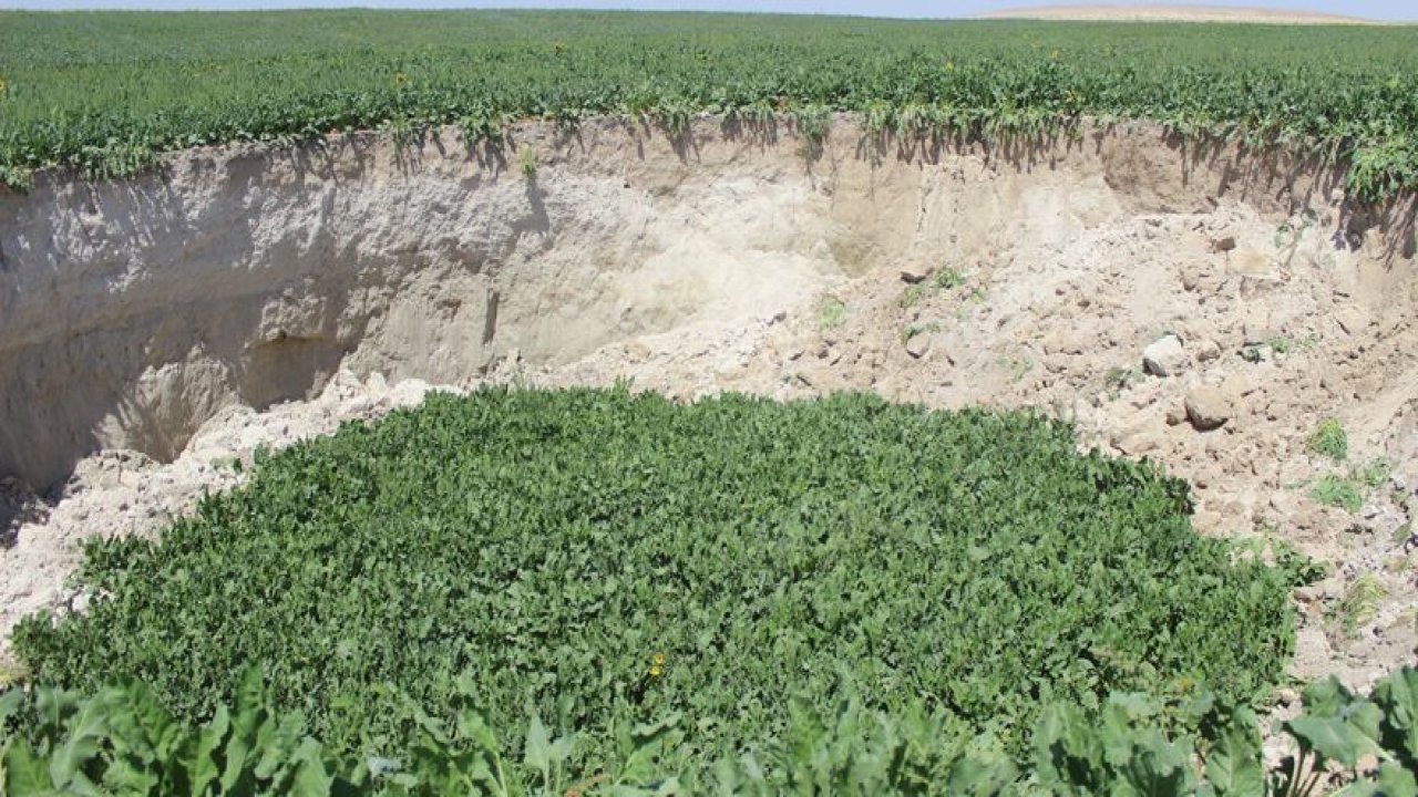 Konya'da yeni obruk oluştu