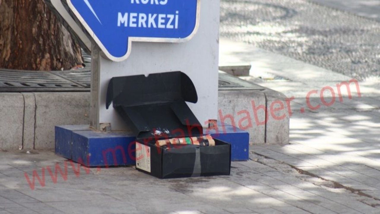 Şüpheli paket fünye ile patlatıldı