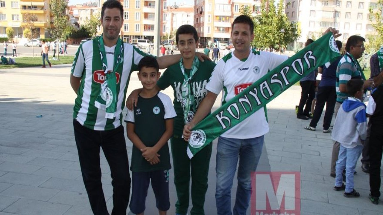 Konyspor-Gençlerbirliği maçı öncesi kameralara yansıyanlar
