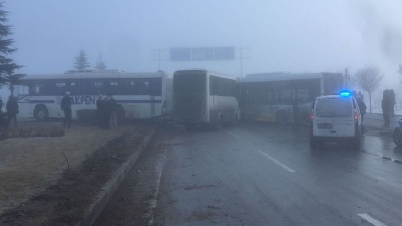 Konya'da zincirleme trafik kazası