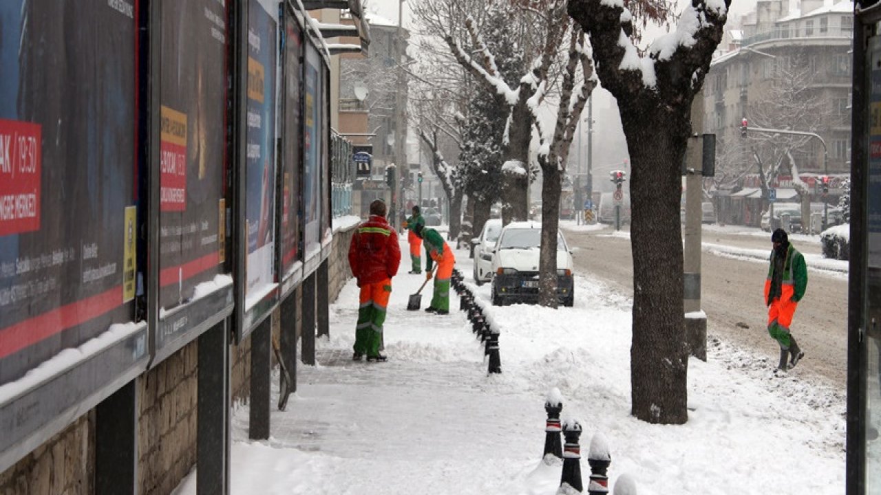Konya'dan kar manzaraları