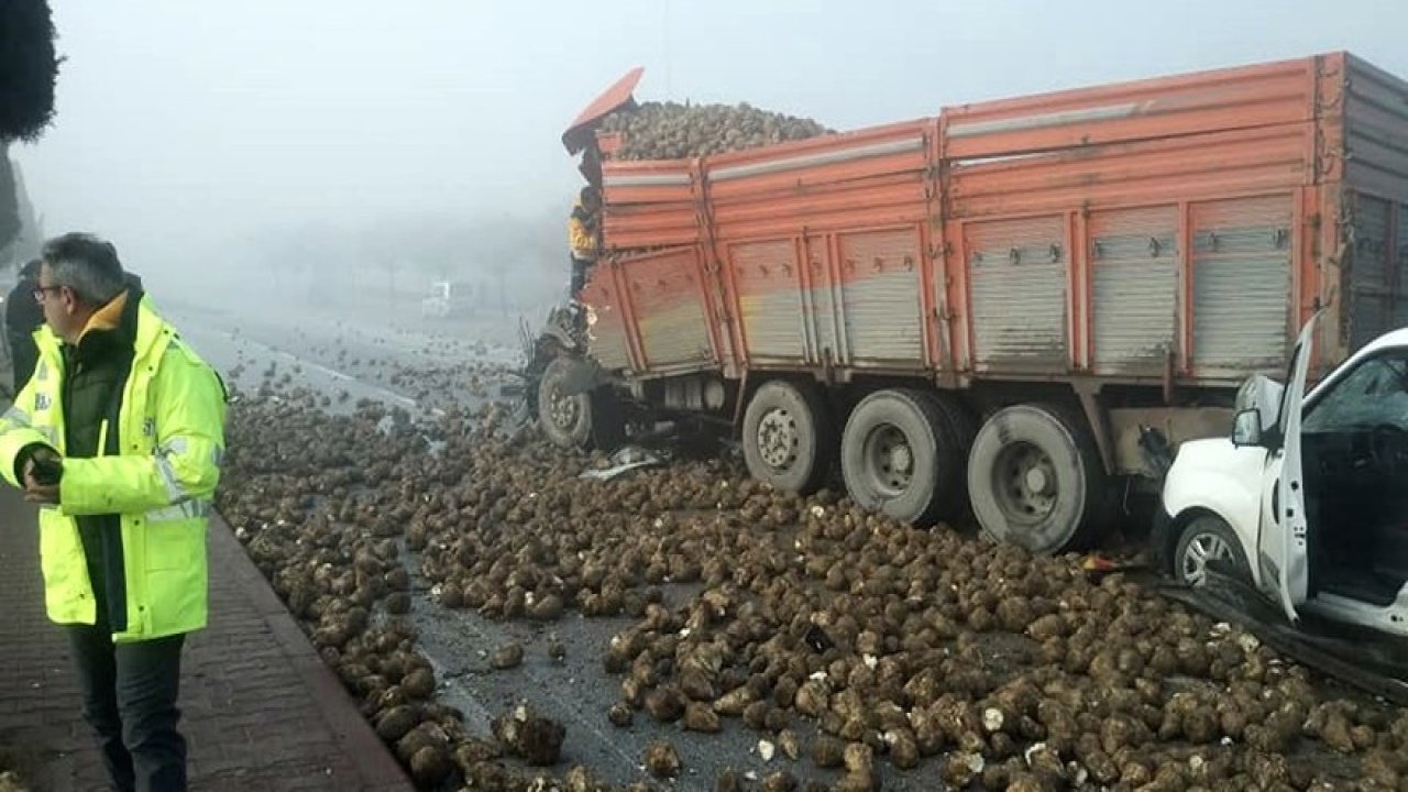 Konya'da Zincirleme kaza: 1 ölü