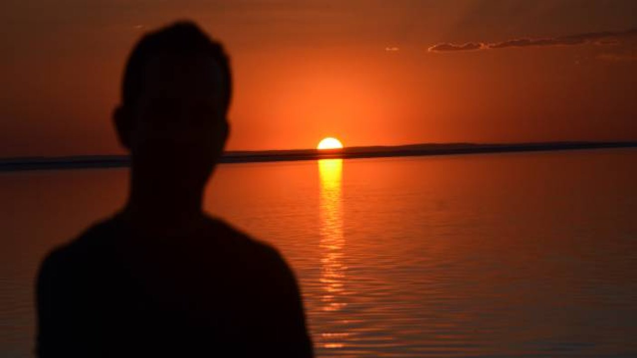 Tuz Gölü'nde gün batımı