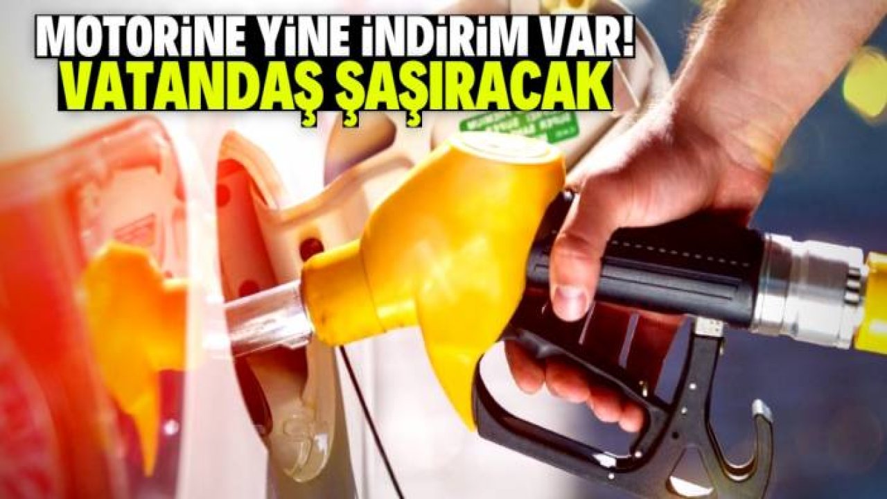 Motorin fiyatlarındaki indirim bu gece vatandaşı şaşırtacak